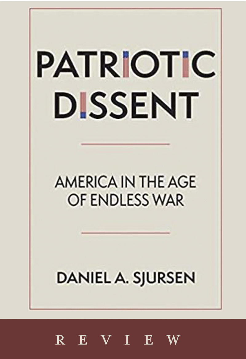 photo of a book titled Patriotic Dissent